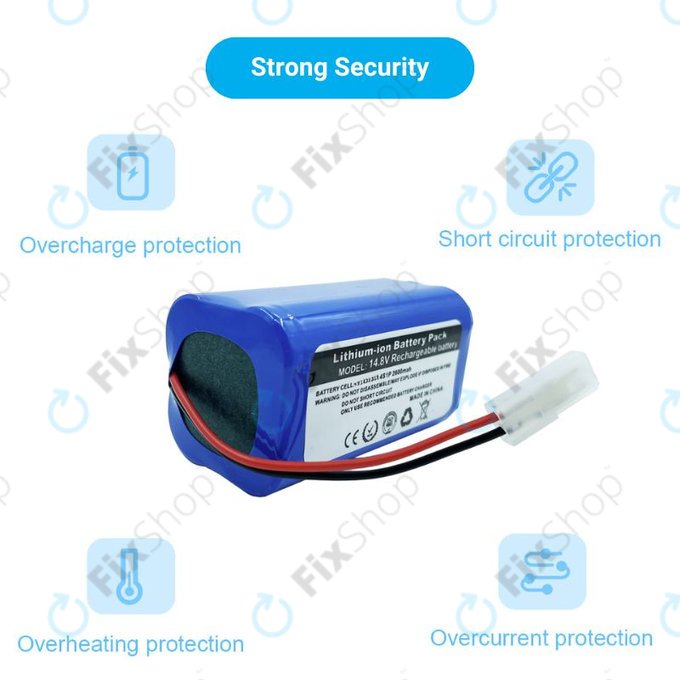 Bateria do Xiaomi Essential (Mijia G1), Flyco FC-seria, myVacBot SN500, Panasonic MC-seria, Phicomm X3, Puppy R-seria, Li-026418 Li-Ion 14,8V 2600mAh