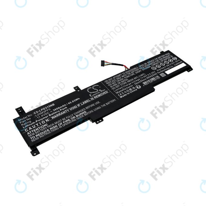 Bateria do Lenovo IdeaPad 3-series, 3950mAh, Li-Pol, 11.4V, L20M3PF0, HQ