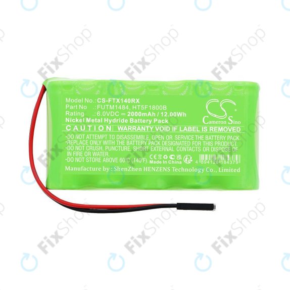 Bateria do Futaba 14SG, 4PKS, 2000mAh, Ni-MH, 6V, FUTM1484, HQ
