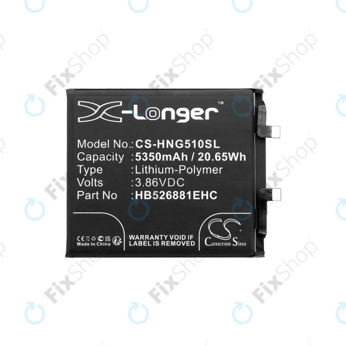 Bateria do Honor Magic 5 Pro, 5350mAh, Li-Pol, 3.86V, HB526881EHC, HQ