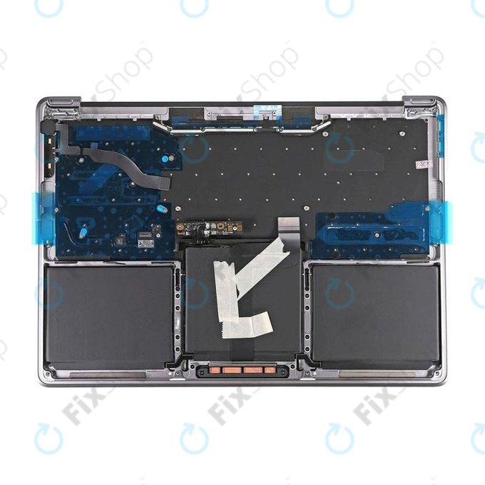 Górna ramka klawiatury z klawiaturą US, mikrofonem, trackpadem i głośnikami do MacBook Pro 13" A1708 (Late 2016 - Mid 2017), Space Gray