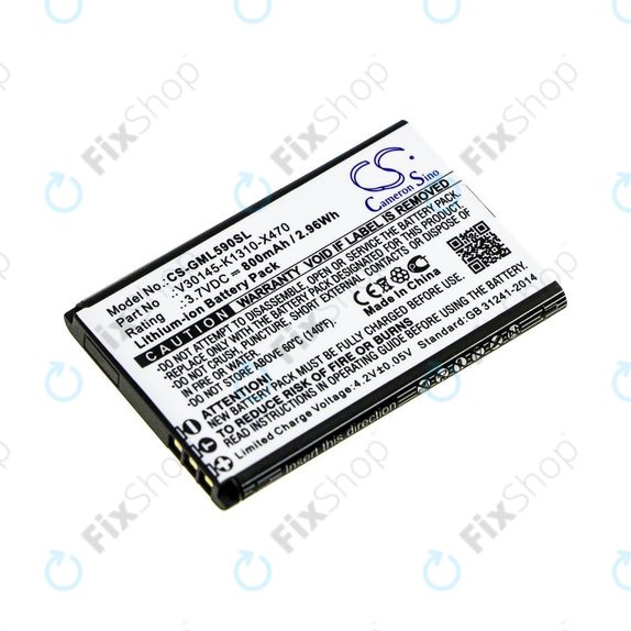 Bateria do Saiet Lumina, Ready, Single, Brondi Amico Favoloso, Gigaset GI390, 590, 800mAh, Li-Ion, 3.7V, V30145-K1310-X470, HQ
