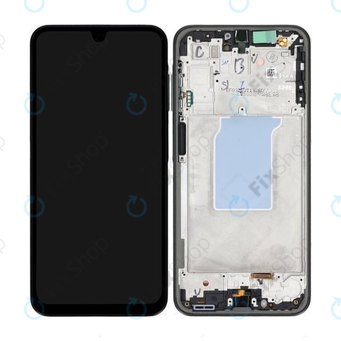 Wyświetlacz do Samsung Galaxy A26 A266E, Ekran dotykowy z ramką, Czarny, Black, GH82-37049A, Genuine Service Pack