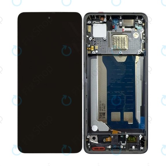 Wyświetlacz OLED do Xiaomi Poco F7 Pro, Ekran dotykowy z ramką, Czarny, Black