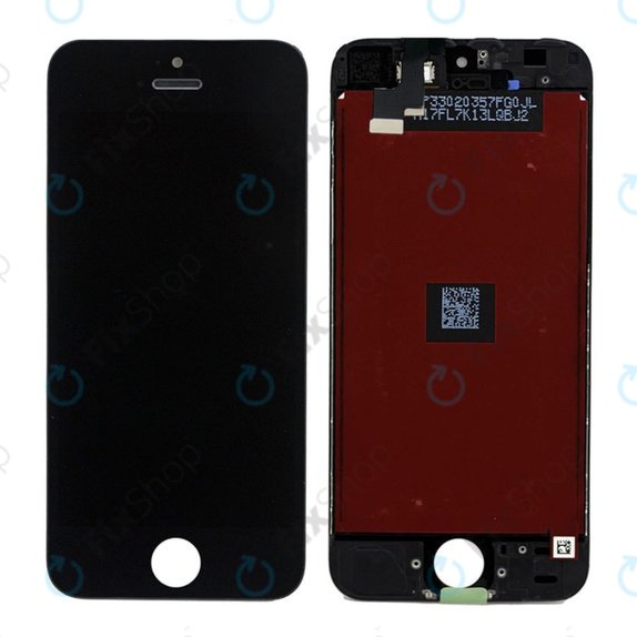 Wyświetlacz dla iPhone 5S, SE, Black, Ekran dotykowy z ramką