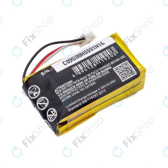 Bateria do GoPro Hero +, 800mAh, Li-Polymer, 3.7V, PR-062334, HQ