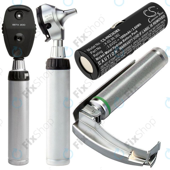Bateria do Heine Ophthalmoscope Beta 200, 1000mAh, Ni-MH, 3.6V, X-02.99.382, HQ