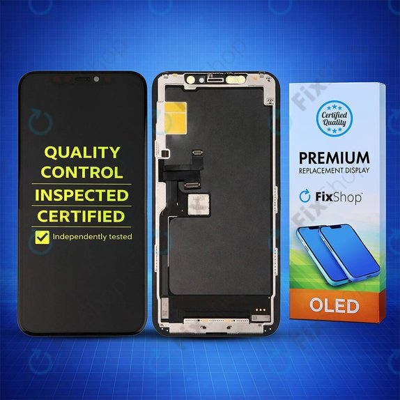 Wyświetlacz Hard OLED dla iPhone 11 Pro, Ekran dotykowy z ramką, FixPremium