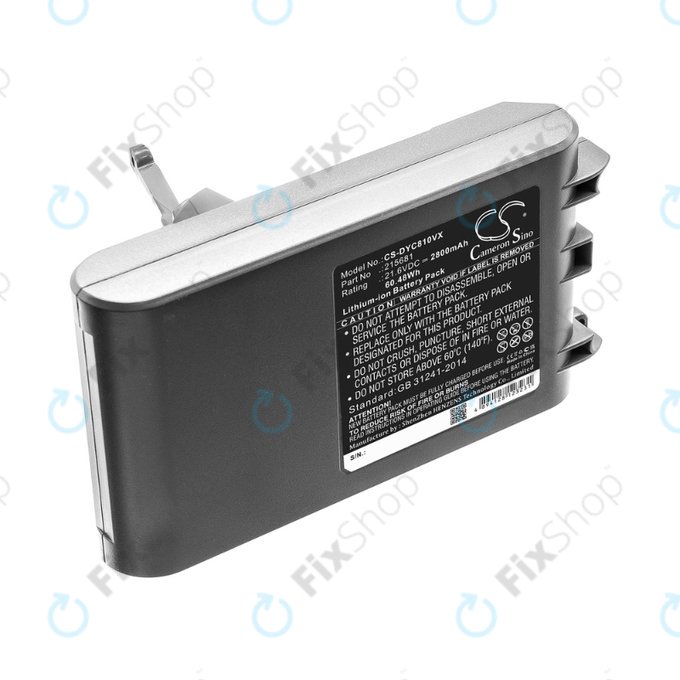 Bateria do Dyson V8, 215681, PM8-US-HFB1497A, Li-Ion, 21,6V 2800mAh, HQ