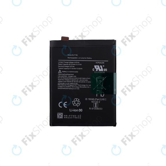 Bateria do OnePlus Nord, BLP785, 4115mAh