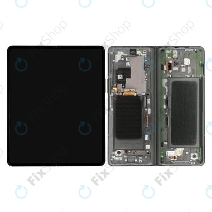 Wyświetlacz do Samsung Z Fold 3 F926B, Ekran dotykowy z ramką, GH82-26283B, Phantom Green, Genuine Service Pack
