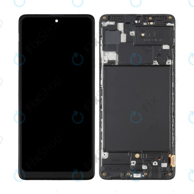 Wyświetlacz OLED Do Samsung A71 A715F, Ekran dotykowy z ramką