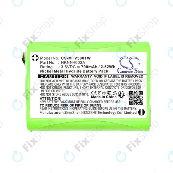 Bateria do Motorola Talkabout T280, T200, T82, T82 Extreme, 700mAh, Ni-MH, 3.6V, HKNN4002A, HQ