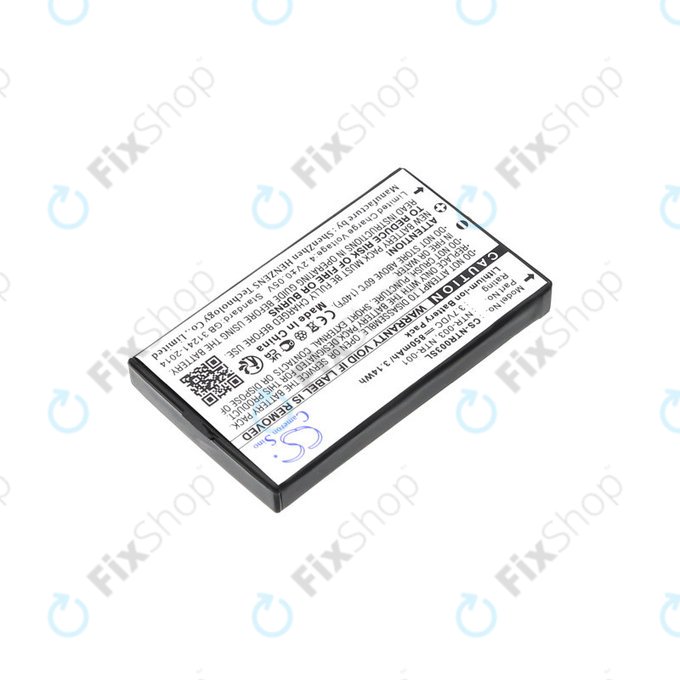 Bateria do Nintendo, 850mAh, Li-Ion, 3.7V, NTR-003, HQ