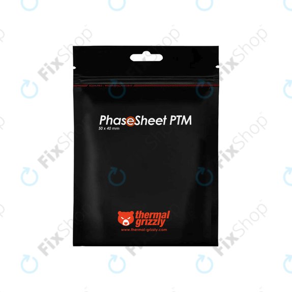 Pad termoprzewodzący 50x40x0,2mm, Thermal Grizzly PhaseSheet PTM