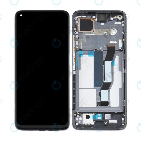 Wyświetlacz do Xiaomi Mi 10T 5G M2007J3SY / Mi 10T Pro 5G M2007J3SG, Ekran dotykowy z ramką, Cosmic Black, TFT
