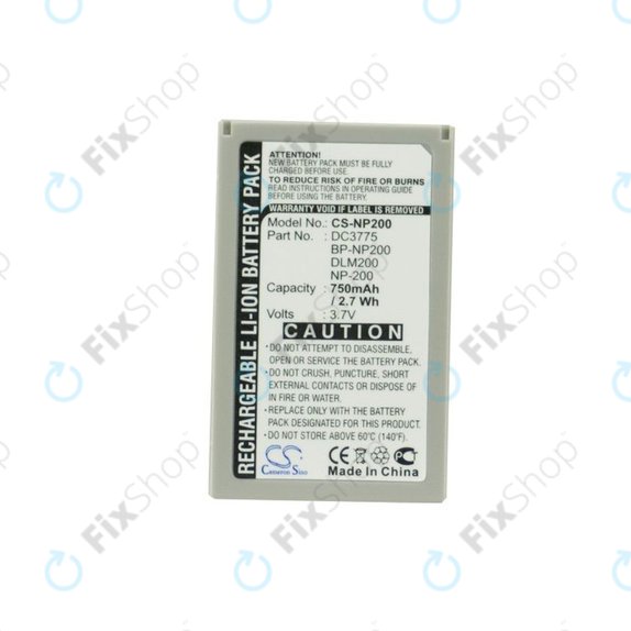 Bateria do Minolta DiMAGE X, Xi, Xt, Xt Biz, Xg, 750mAh, Li-Ion, 3.7V, NP-200, HQ