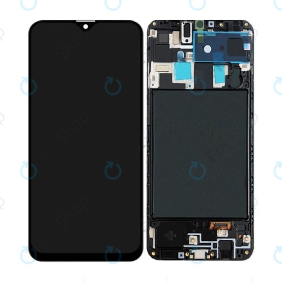 Wyświetlacz OLED do Samsung A20 A205F, Ekran dotykowy z ramką