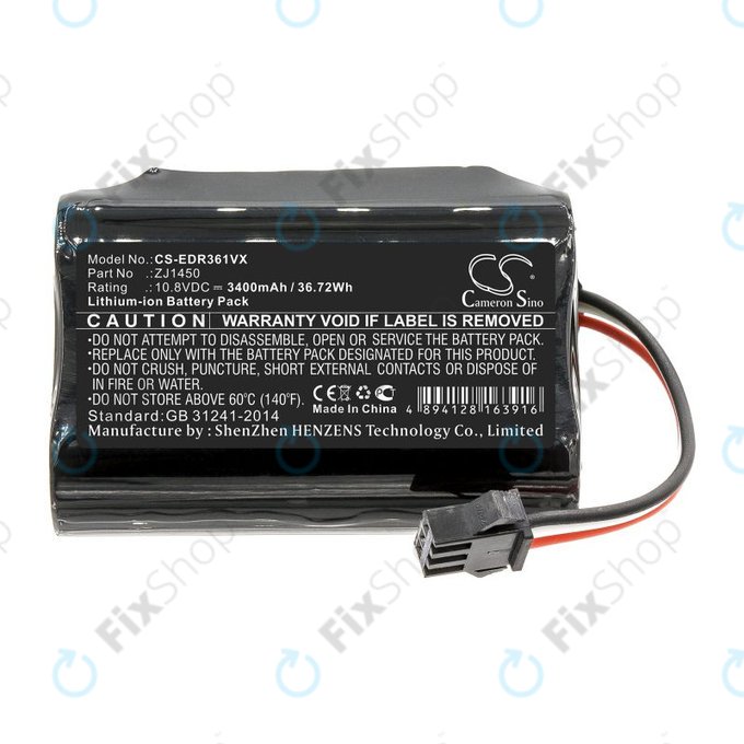 Bateria do Ecovacs Deebot Slim, D36, 3400mAh, Li-Ion, 10.8V, ZJ1450, HQ