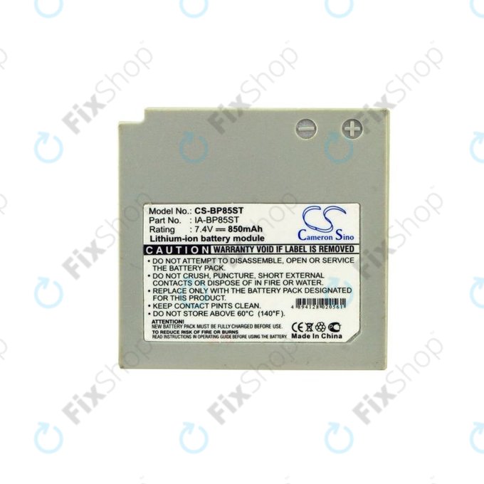 Bateria do Samsung VP-MX10, 20, 850mAh, Li-Ion, 7.4V, IA-BP85ST, HQ