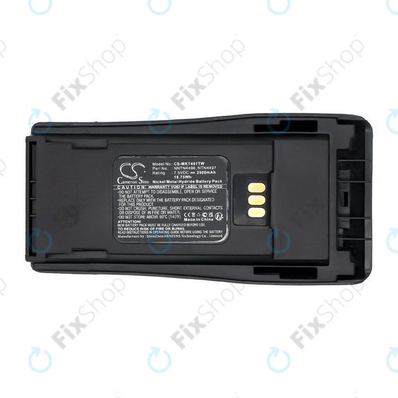 Bateria do Motorola CP, EP, GP, PM-series, 2500mAh, Ni-MH, 7.5V, PMNN4081, HQ