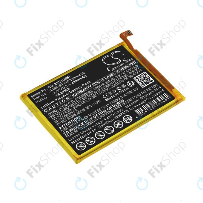 Bateria do ZTE Blade V Smart, V30 Vita, 4900mAh, Li-Pol, 3.85V, Li3949T44P8h906450, HQ