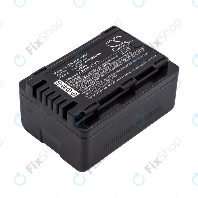 Bateria do Panasonic HC-V210, 1500mAh, Li-Ion, 3.6V, VW-VBT190, HQ
