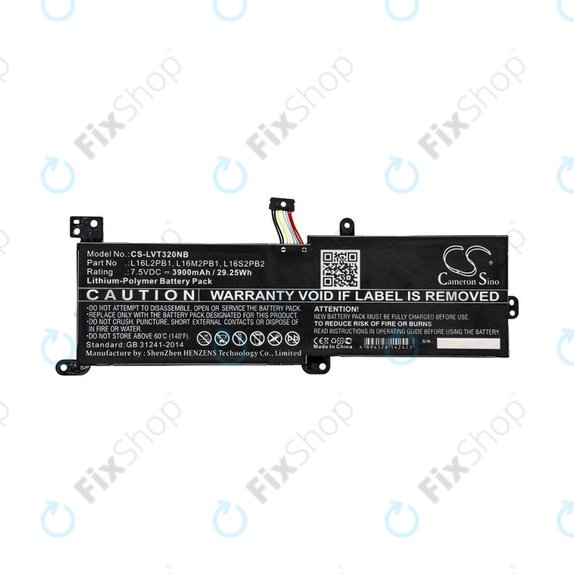 Bateria do Lenovo 320, 330, 520, Ideapad 320, 330, S145, 3900mAh, Li-Pol, 7.5V, L16L2PB1, HQ