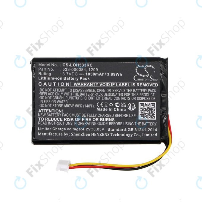 Bateria do Logitech Harmony Touch, Ultimate, 1050mAh, Li-Ion, 3.7V, 533-000083, HQ