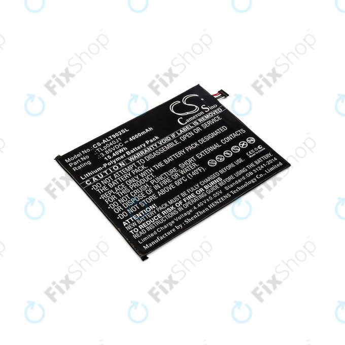 Bateria do Alcatel 8082, Alcatel 9024w, 4000mAh, Li-Pol, 3.85V, TLp040J1, HQ