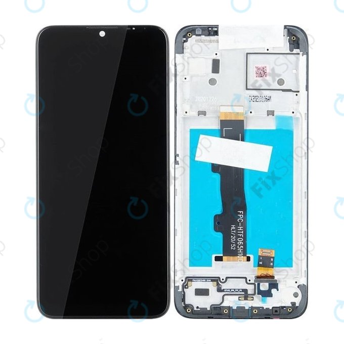 Wyświetlacz do Motorola Moto E7 Power, E7i Power, Ekran dotykowy z ramką, 5D68C18235, Genuine Service Pack
