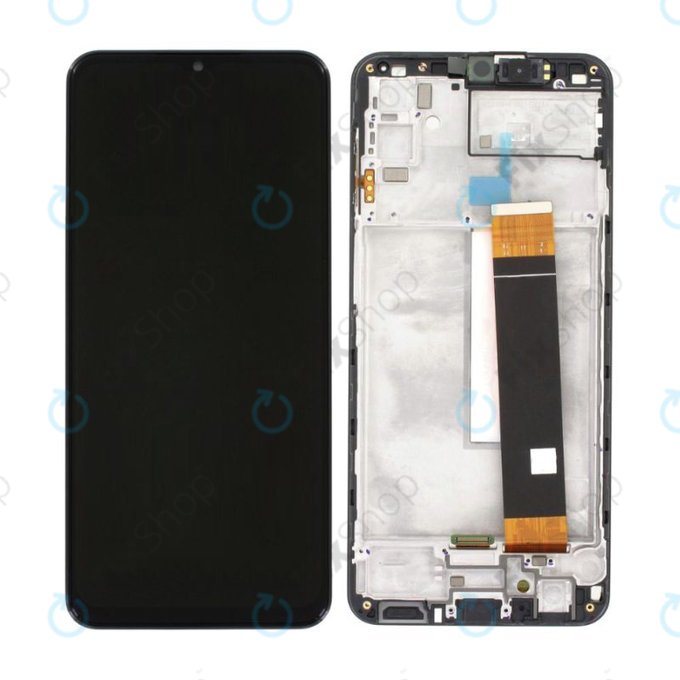 Wyświetlacz do Samsung M23 5G M236B, Ekran dotykowy z ramką, Czarny, Black, TFT