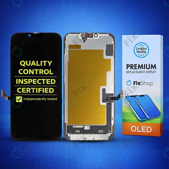 Wyświetlacz Soft OLED dla iPhone 14 Plus, Ekran dotykowy z ramką, DIAGNOSTIC