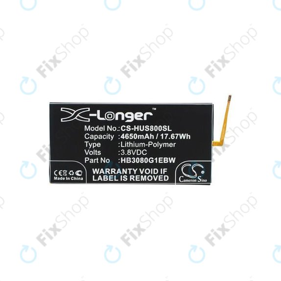 Bateria do Huawei EE Eagle, MediaPad T1 8.0", T1 10", HB3080G1EBW, HB3080G1EBC, 4650mAh, HQ