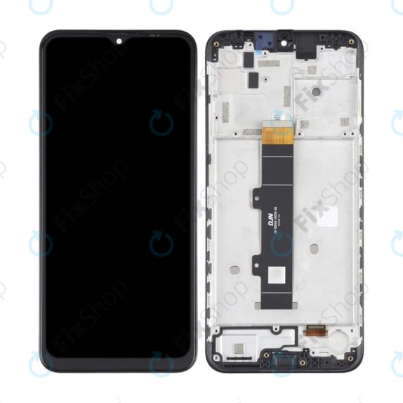 Wyświetlacz do Motorola Moto G30 XT2129, Ekran dotykowy z ramką, Phantom Black, TFT