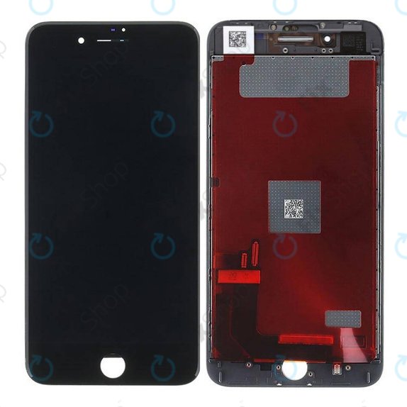 Wyświetlacz dla iPhone 8 Plus, Black, Ekran dotykowy z ramką, Refurbished