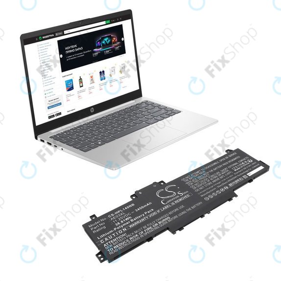 Bateria do HP 14, 15, 3450mAh, Li-Pol, 11.25V, AE03XL, HQ