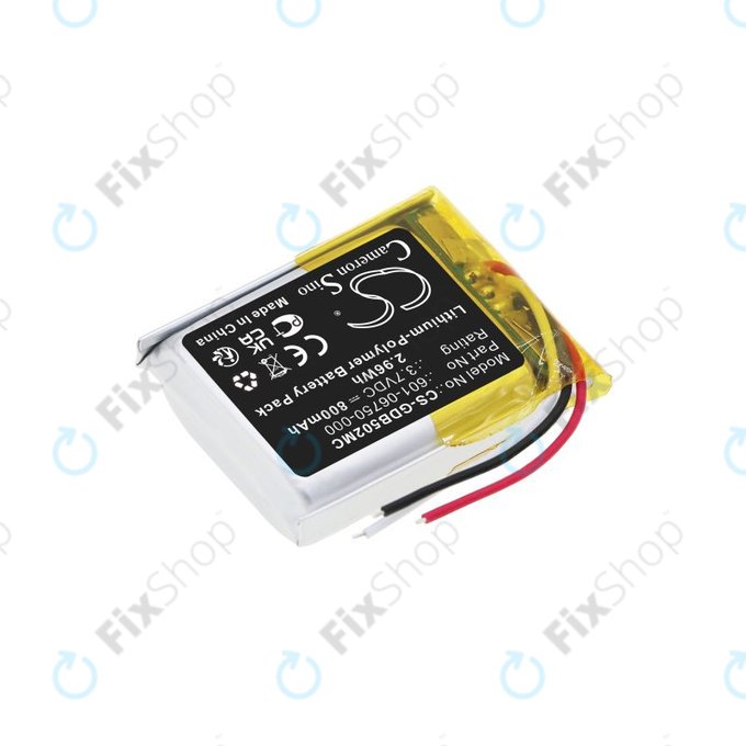 Bateria do GoPro Hero 4 Session, Hero 5 Session, 800mAh, Li-Pol, 3.7V, 601-06750-000, HQ