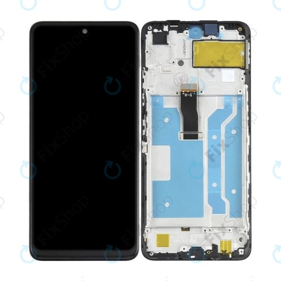 Wyświetlacz do Huawei P Smart (2021), Ekran dotykowy z ramką, Midnight Black, TFT