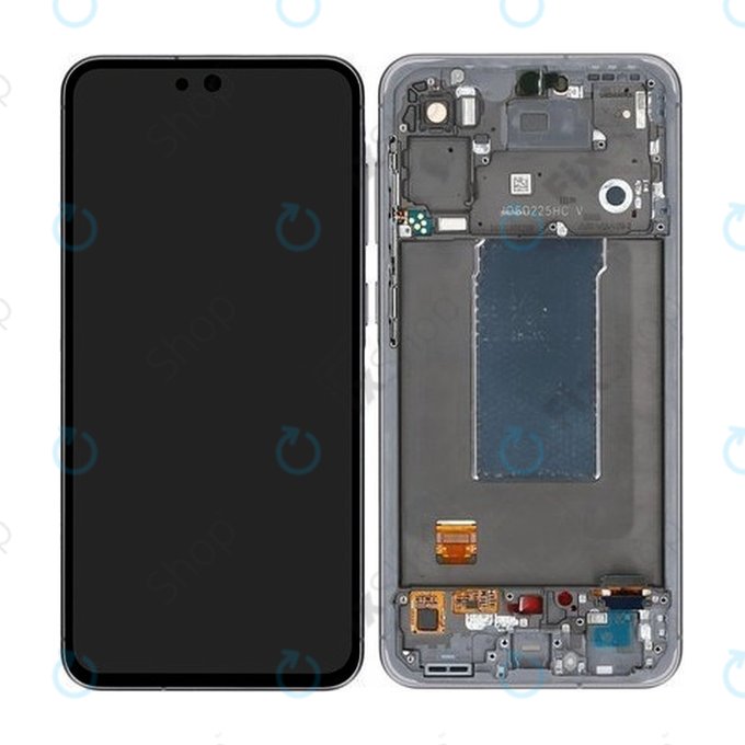 Wyświetlacz OLED do Samsung Galaxy A56 A566E, Ekran dotykowy z ramką, Awesome Graphite