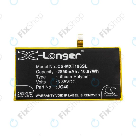 Bateria do Motorola Moto G7 Plus, G7 Plus DS, 2850mAh, Li-Pol, 3.85V, JG40, HQ