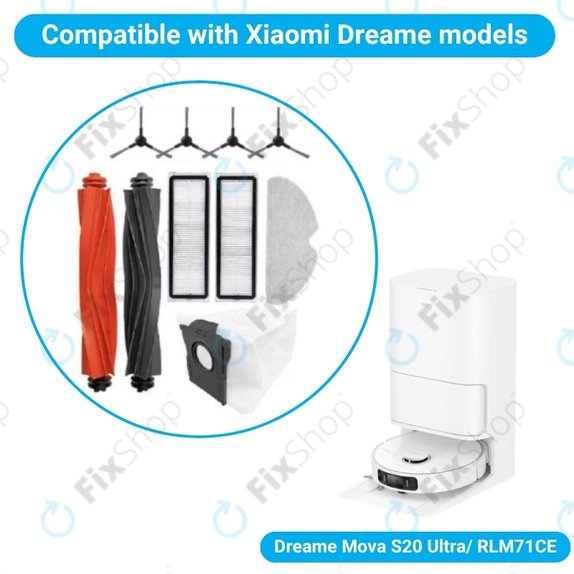 Kompletny zestaw do Xiaomi Dreame Mova S20 Ultra, RLM71CE