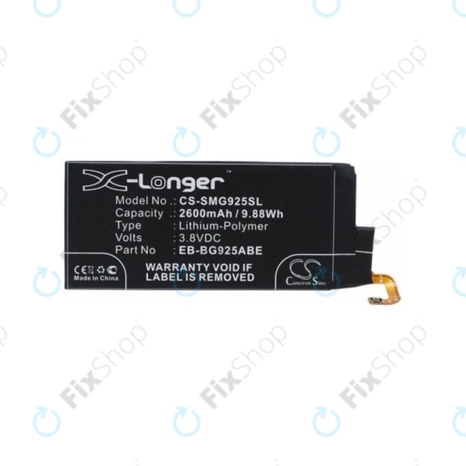 Bateria do Samsung S6 Edge G925F, EB-BG925ABE, 2600mAh, HQ