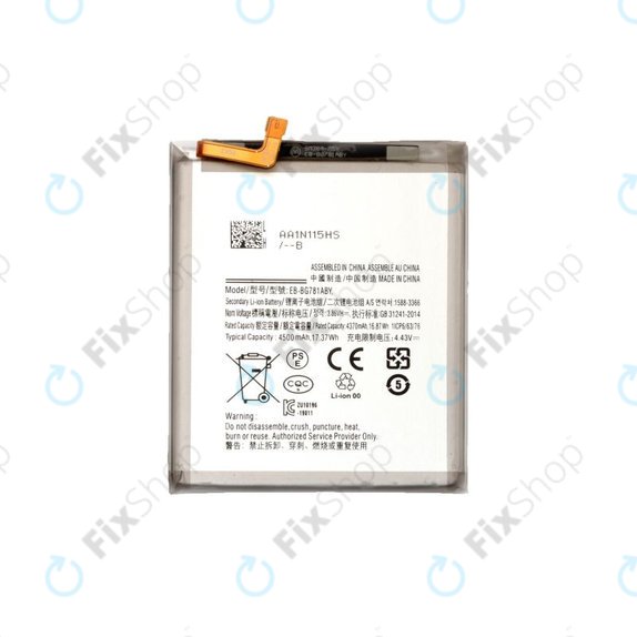 Bateria do Samsung A52 A525F, A526B, A52s 5G A528B, S20 FE G780F, EB-BG781ABY, 4500mAh