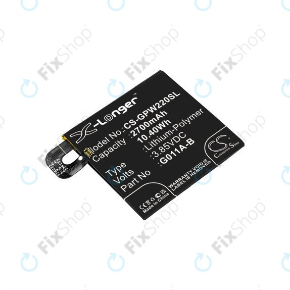 Bateria dla Google Pixel 2 G011A, 2700mAh, Li-Pol, 3.85 V, G011A-B, HQ
