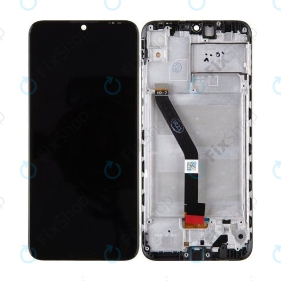 Wyświetlacz do Huawei Honor 8A / Honor Play 8A, Ekran dotykowy z ramką, Czarny, Black, TFT