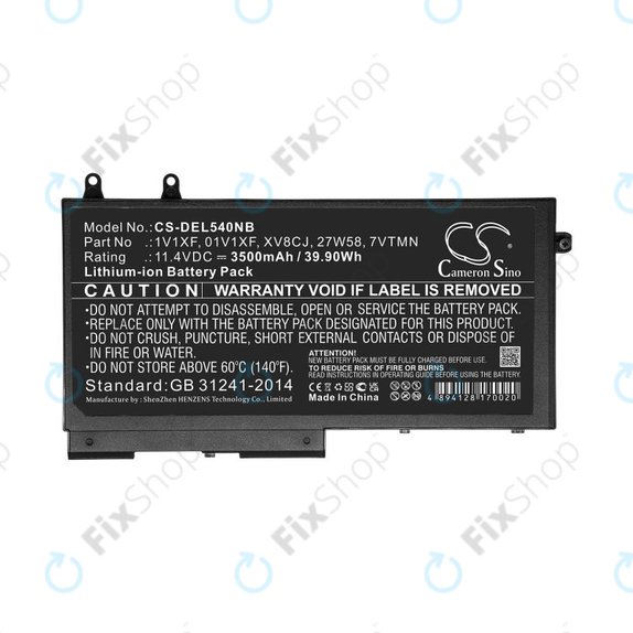 Bateria do Dell Latitude 5400, Inspiron 7591 2-in-1, 3500mAh, Li-Ion, 11.4V, XV8CJ, HQ