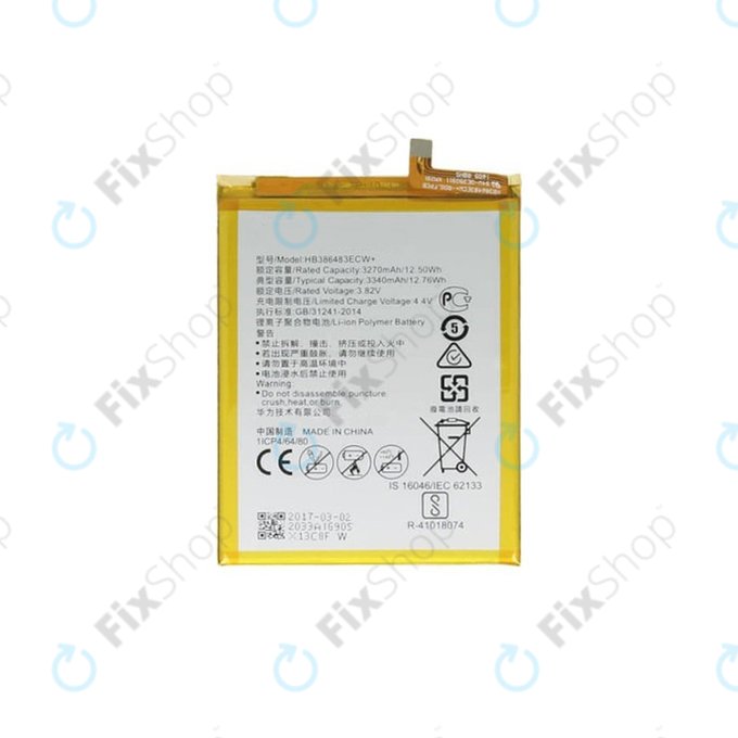 Bateria do Huawei Honor 6X (BLN-L21), HB386483ECW, 3340mAh