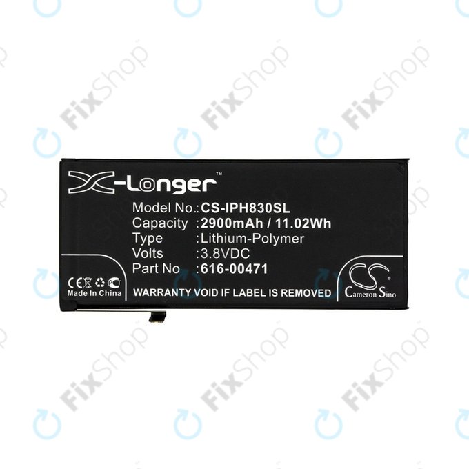 Bateria do iPhone XR, 2900mAh, 616-00471, 616-00468, HQ