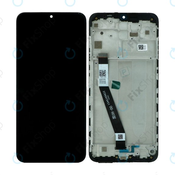 Wyświetlacz do Xiaomi Redmi 9, Ekran dotykowy z ramka (Black), 5600050J1900, Genuine Service Pack